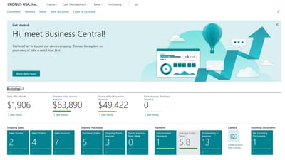 How many companies use Business Central?