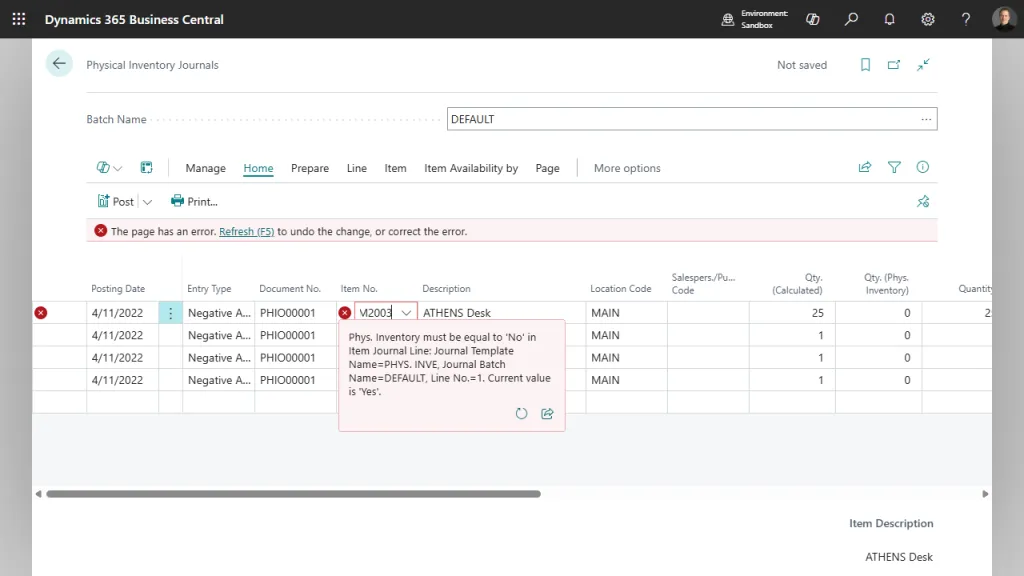 Delayed Inventory Posting in Business Central