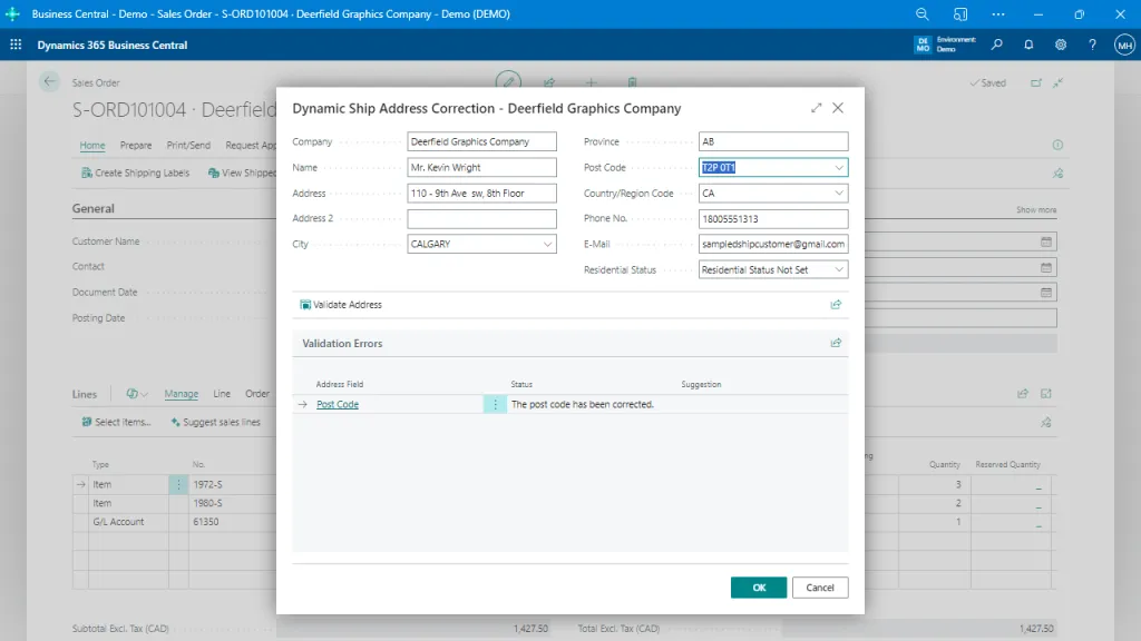 Dynamic Ship for Business Central