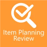 Business Central MRP with Item Planning Review