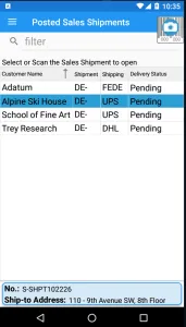 Delivery List Portrait