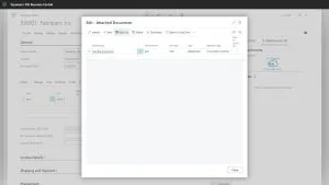Edit Attached Documents in Dynamics 365 Business Central