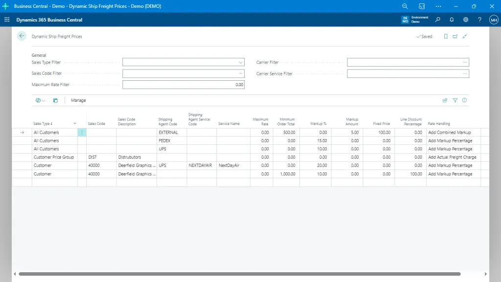Freight Price Management