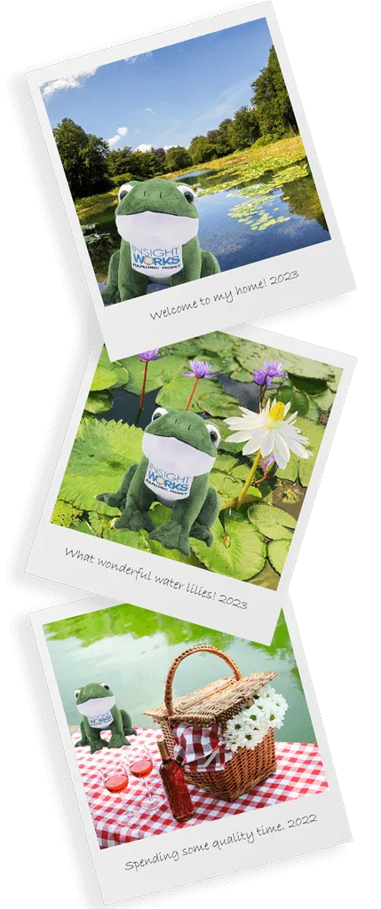 Fulfillment Froggy vertical frame polaroid