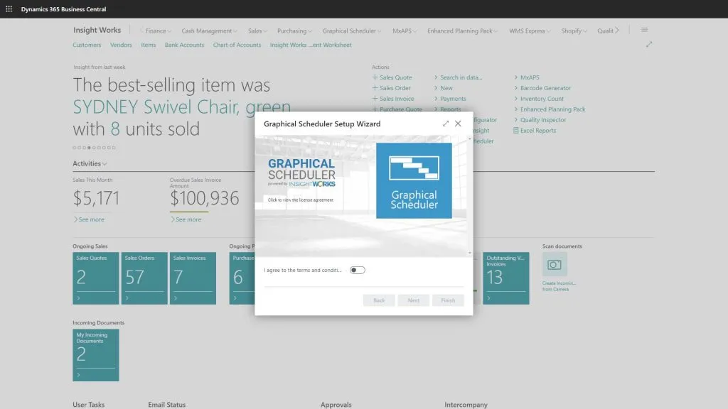 Graphical Scheduler Setup Wizard
