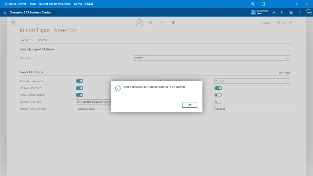 Import Export PowerTool