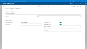 Import Export PowerTool