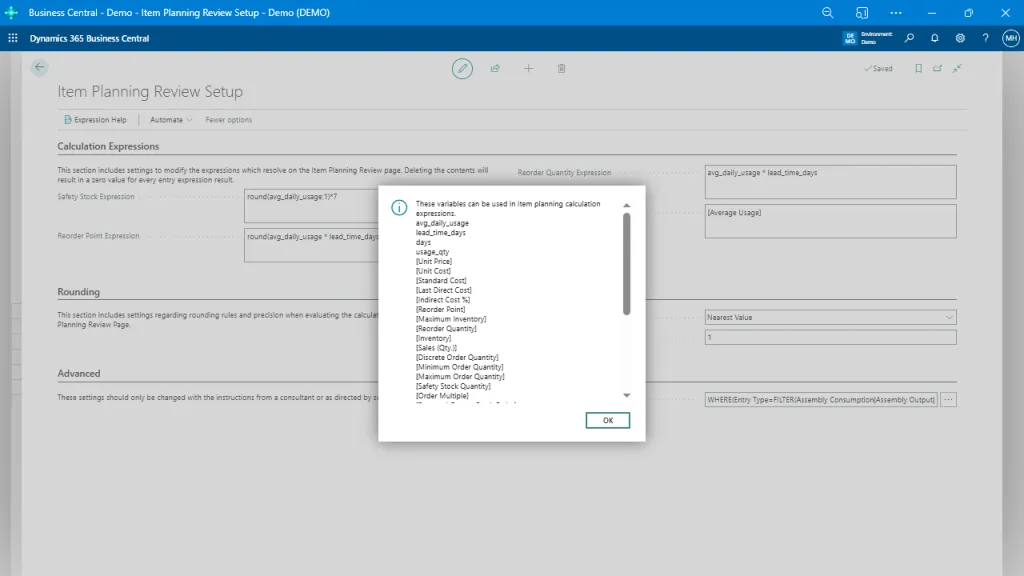 Inventory Trends & Filters