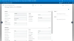 Package Option Details
