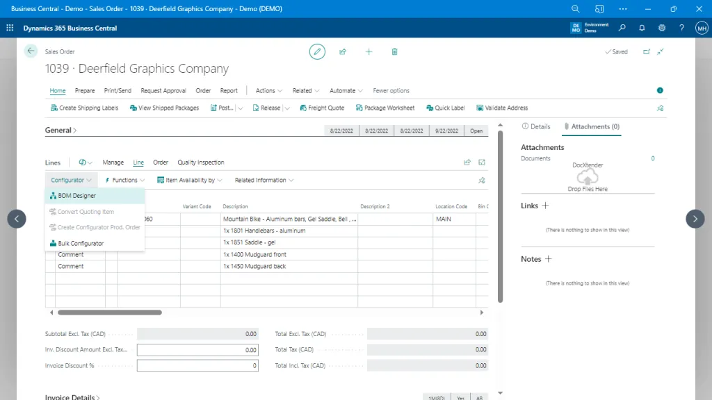 Product Configurator - Sales Order
