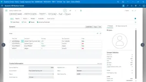 Quality Inspection Test Details