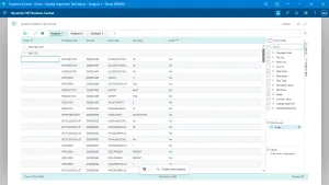 Quality Inspection Test Values