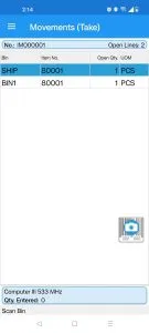 WMS Express Movements