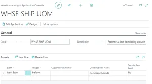 Whse Ship Doc UM Enforcement
