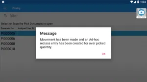 Over Pick Business Central