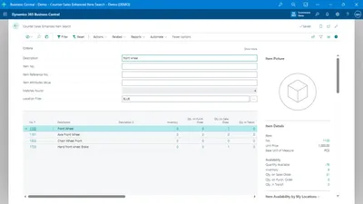 Enhanced Item Search