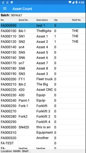 Fixed Asset Count