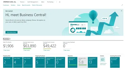 How many companies use Business Central?